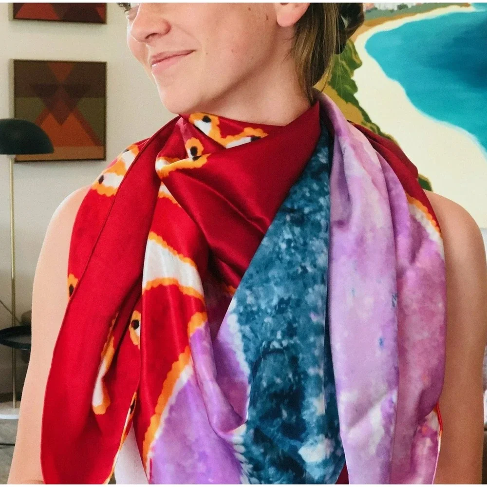 One of Twelve Tjulpu Scarf silk